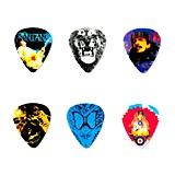 Dunlop SANPT01M Carlos Santana Медиаторы 6шт, средние, в коробочке