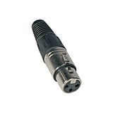 INVOTONE XLR3F100 - разъём XLR мама, 3P (пластик)