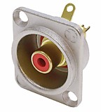 NEUTRIK NF2D-2 панельный разъем RCA с посадочным типоразмером D, никилерованный корпус
