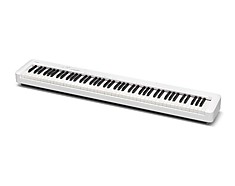 CASIO CDP-S110WE цифровое фортепиано, 88 клавиш, 64 полифония, 10 тембров, вес 10,5 кг