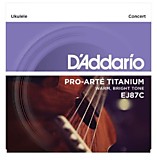 D`ADDARIO EJ87C Комплект струн для концертного укулеле из титанового материала