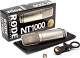 RODE NT1000 студийный конденсаторный микрофон, 1", кардиоида, 20Гц - 20кГц (+/-6дБ), -36дБ 1В/Па, ма