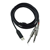 Behringer LINE2USB - линейный стерео USB-аудиоинтерфейс (кабель), 44.1кГц и 48 кГц, длина 2 м.