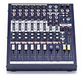 Soundcraft EPM6 микш.пульт, 6 mono + 2 stereo, 2 aux, 60мм фейдер