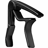 Dunlop 83CB Trigger Каподастр для акустической гитары, черный, для неплоского грифа