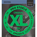 D`ADDARIO EPS220-5 струны для 5-ти струнной бас гитары, сталь, Long, Super Light, 40-125 D`ADDARIO EPS220-5 струны для 5-ти струнной бас гитары, сталь, Long, Super Light, 40-125